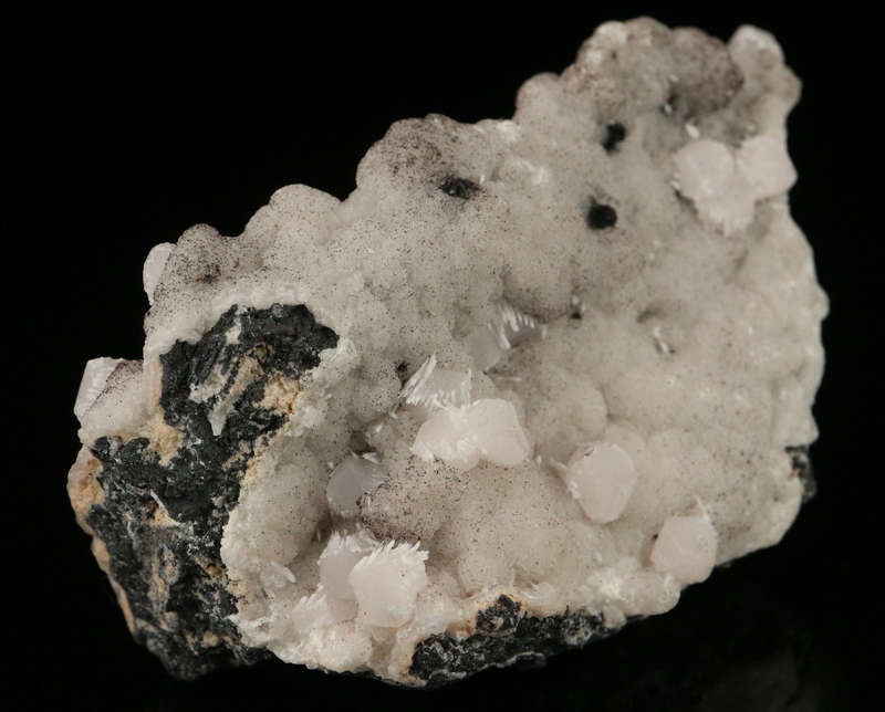 Calcite on Calcite on Matrix,"N'Chwaning II Mine, Kalahari Manganese Field, Northern Cape, South Afr
