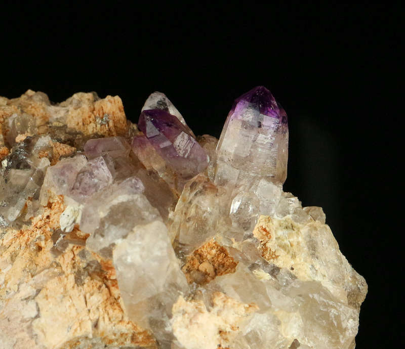 Amethyst incl Quartz on Matrix, Gobobosebberge Mnt, Namibia