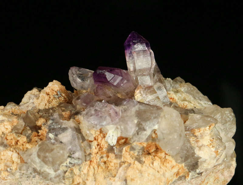 Amethyst incl Quartz on Matrix, Gobobosebberge Mnt, Namibia