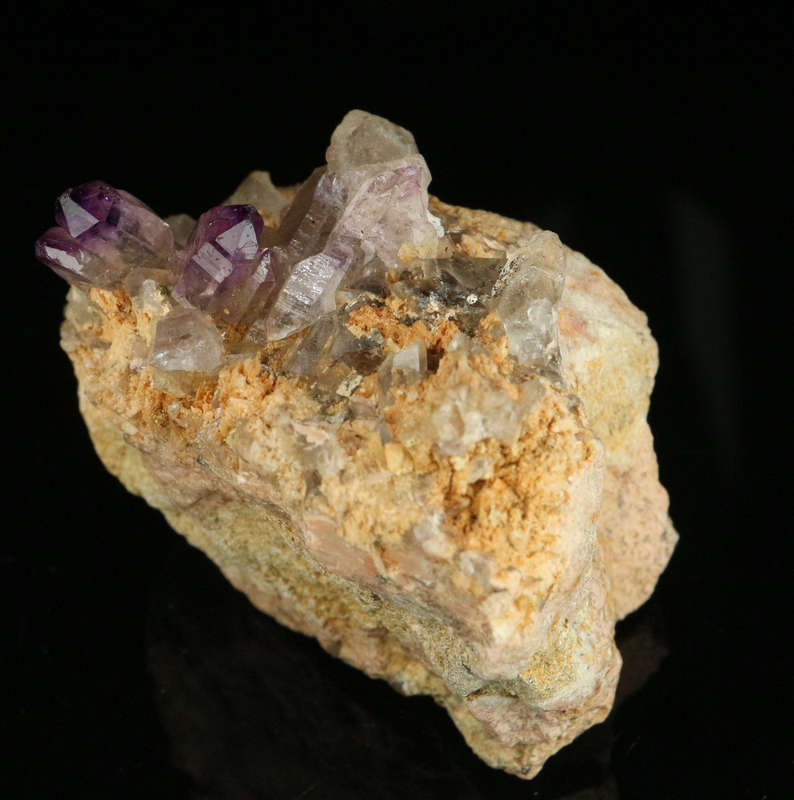 Amethyst incl Quartz on Matrix, Gobobosebberge Mnt, Namibia