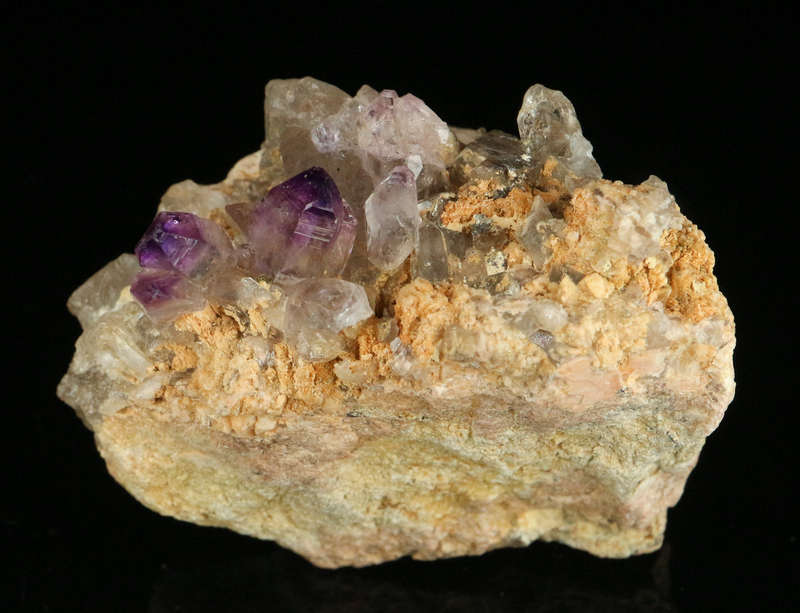 Amethyst incl Quartz on Matrix, Gobobosebberge Mnt, Namibia
