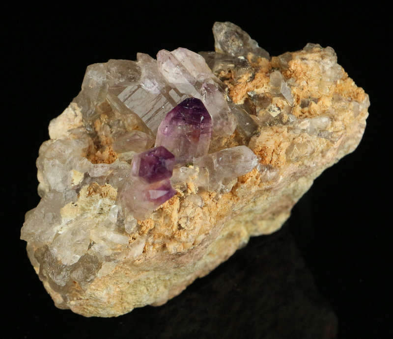 Amethyst incl Quartz on Matrix, Gobobosebberge Mnt, Namibia