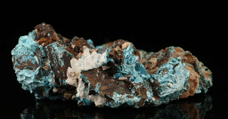 Malachite on Shattuckite, Tantara Mine, DRC