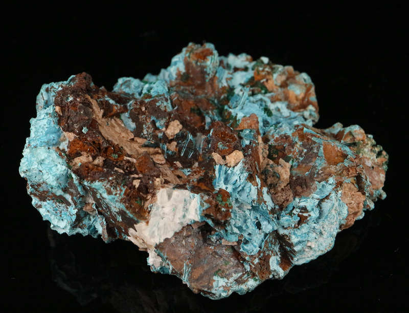 Malachite on Shattuckite, Tantara Mine, DRC