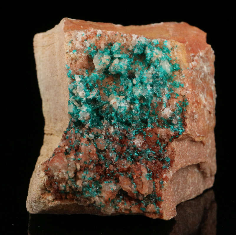 Dioptase on Matrix, Kaokoveld Region, Namibia