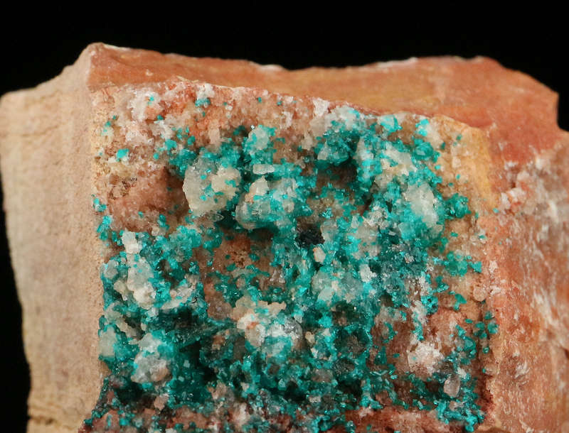 Dioptase on Matrix, Kaokoveld Region, Namibia