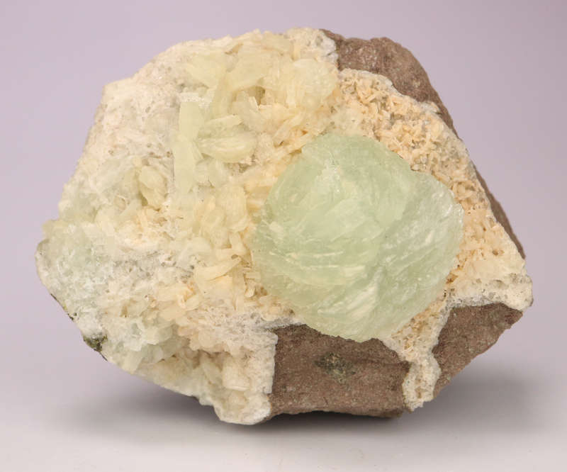 Prehnite on Matrix, Gobobosebberge Mnt, Namibia