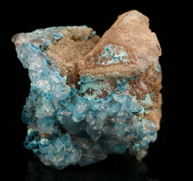 Shattuckite incl Quartz, Kaokoveld Region, Namibia