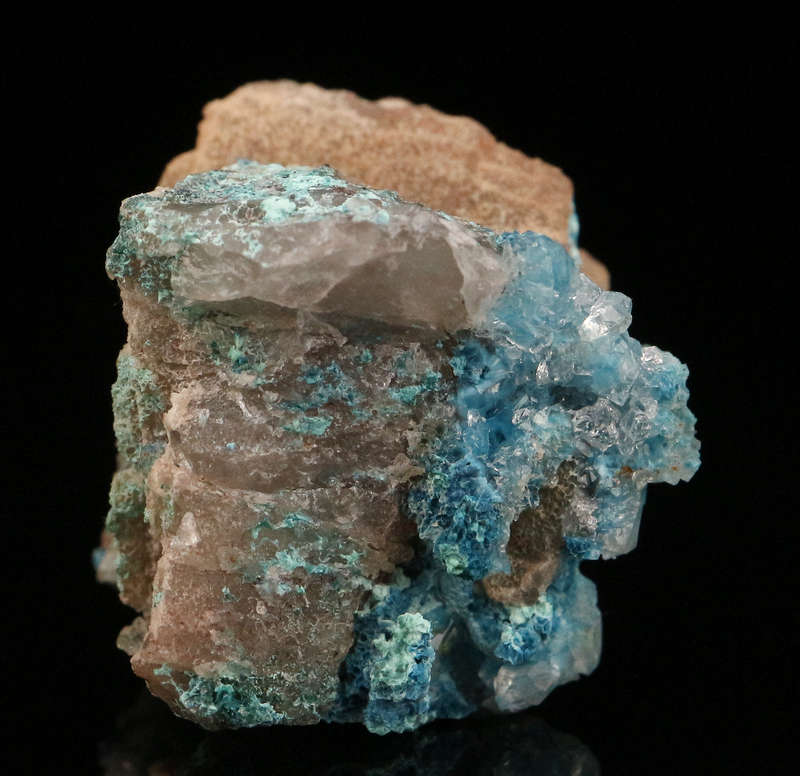 Shattuckite incl Quartz, Kaokoveld Region, Namibia