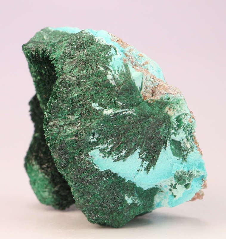 Malachite on Chrysocolla, Mashamba West Mine, DRC