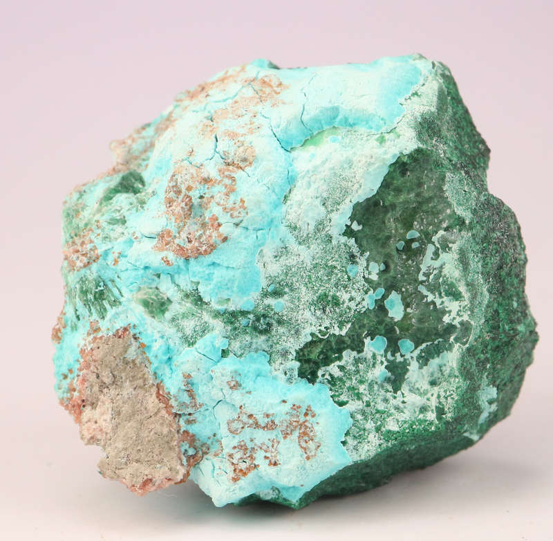 Malachite on Chrysocolla, Mashamba West Mine, DRC