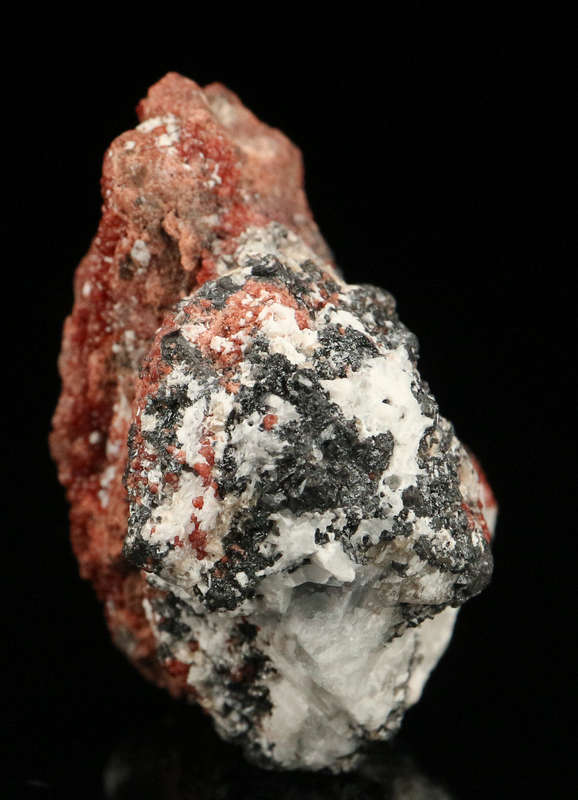 Hausmannite on Andradite,"N'Chwaning II Mine, Kalahari Manganese Field, Northern Cape, South Africa