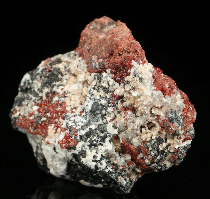 Hausmannite on Andradite,"N'Chwaning II Mine, Kalahari Manganese Field, Northern Cape, South Africa
