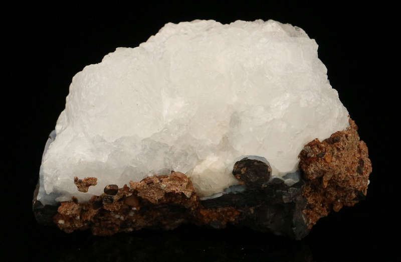 Quartz on Chalcedony on Matrix,"N'Chwaning II Mine, Kalahari Manganese Field, Northern Cape, South A