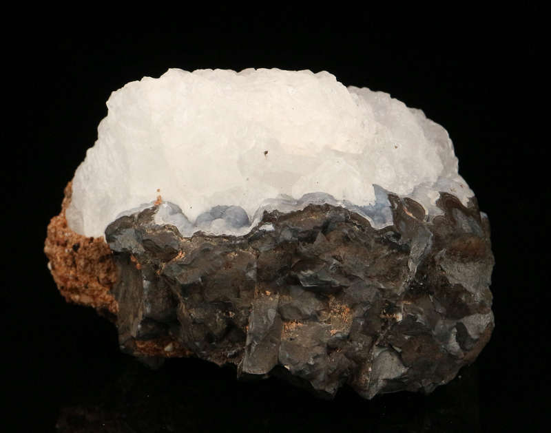 Quartz on Chalcedony on Matrix,"N'Chwaning II Mine, Kalahari Manganese Field, Northern Cape, South A