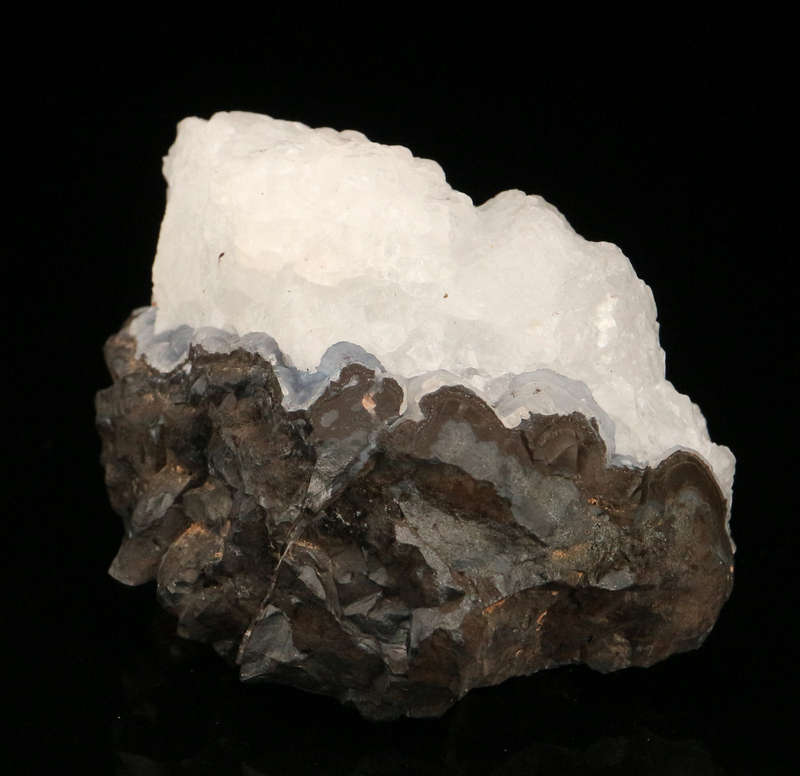 Quartz on Chalcedony on Matrix,"N'Chwaning II Mine, Kalahari Manganese Field, Northern Cape, South A