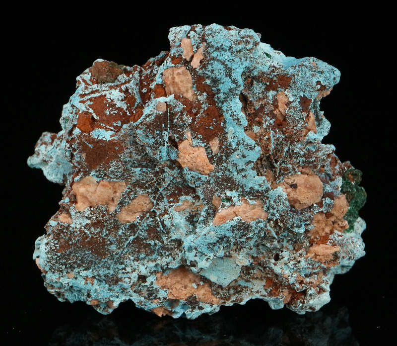 Malachite on Shattuckite, Tantara Mine, DRC