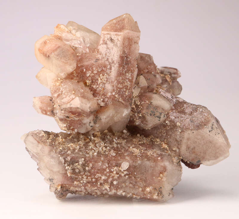 Red Hematite in Quartz Cluster, Orange River Area, Northern Cape, South Africa