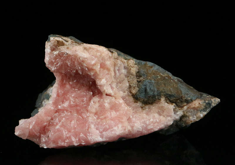 Rhodochrosite on Matrix,"N'Chwaning II Mine, Kalahari Manganese Field, Northern Cape, South Africa.