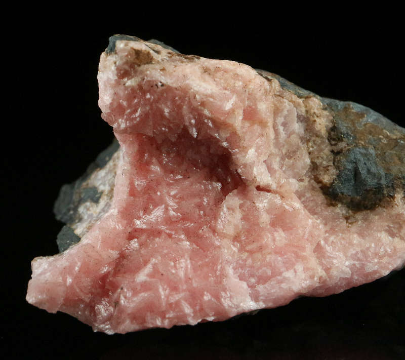 Rhodochrosite on Matrix,"N'Chwaning II Mine, Kalahari Manganese Field, Northern Cape, South Africa.