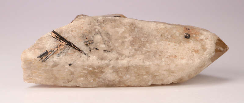 Tourmaline on Quartz Point, Erongo Mnt Region, Namibia