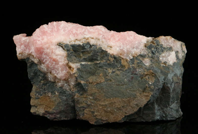 Rhodochrosite on Matrix,"N'Chwaning II Mine, Kalahari Manganese Field, Northern Cape, South Africa.