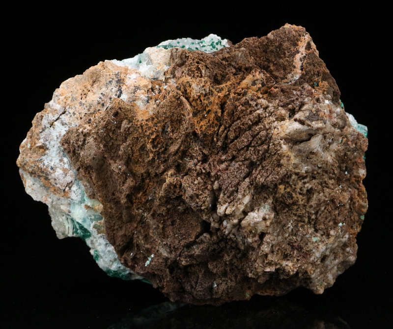 Malchite on Quartz on Matrix, Tenke Fungurume, DR Congo