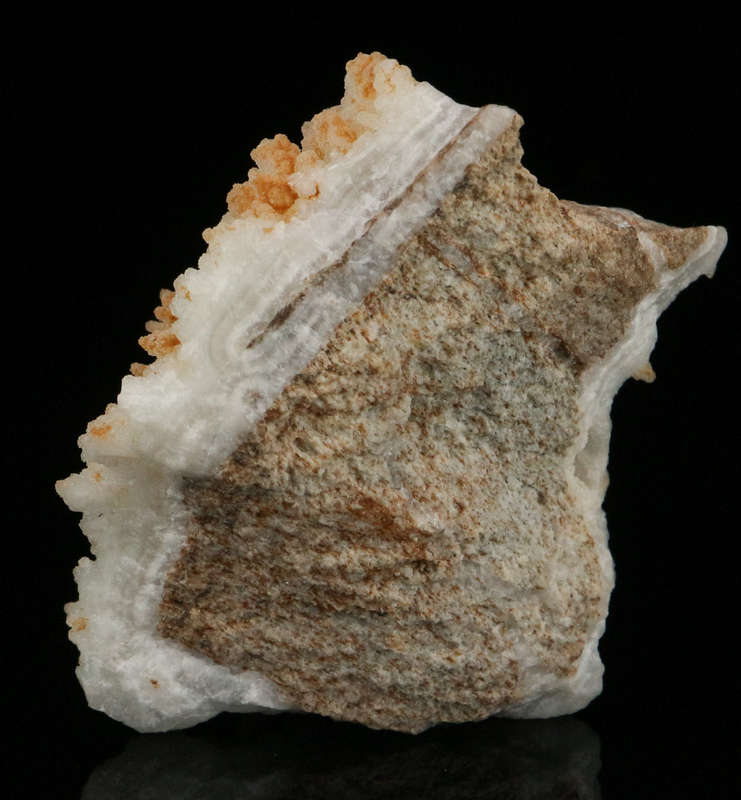 Quartz on Smithsonite, Skorpion Mine, Karas Region, Namibia