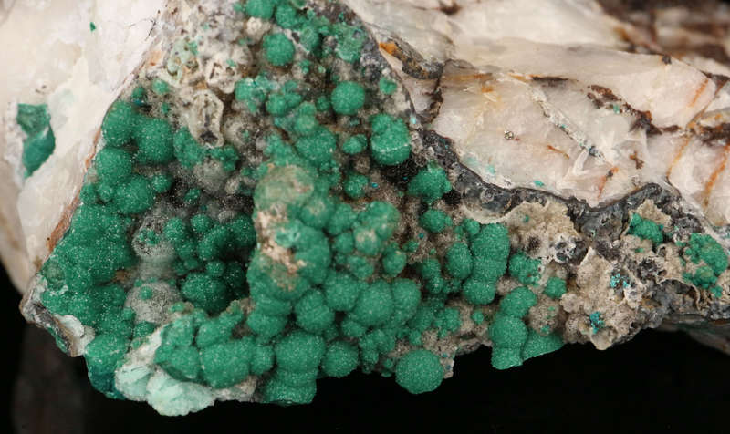 Zincolibethenite on Quartz, Skorpion Mine, Karas Region, Namibia