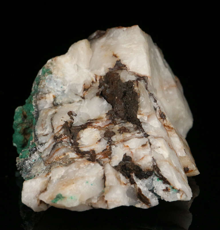 Zincolibethenite on Quartz, Skorpion Mine, Karas Region, Namibia