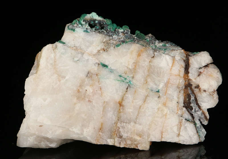Zincolibethenite on Quartz, Skorpion Mine, Karas Region, Namibia