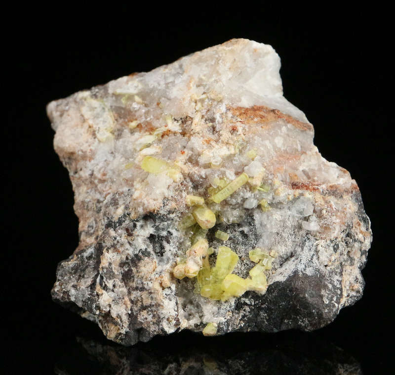 Ettringite on Matrix, "N'Chwaning II Mine, Kalahari Manganese Field, Northern Cape, South Africa "