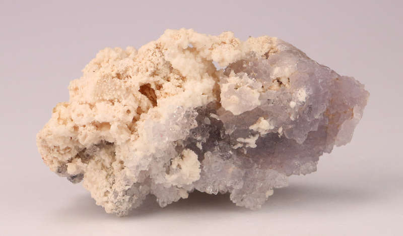 Mangancalcite on Amethyst Quartz drusy, N'Chwaning II, Northern Cape, South Africa