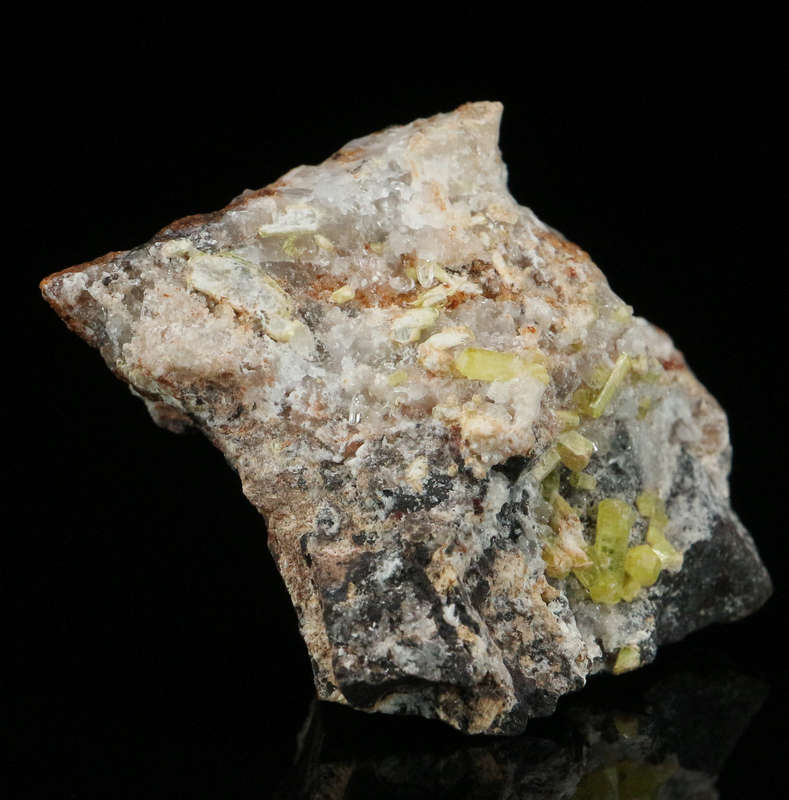 Ettringite on Matrix, "N'Chwaning II Mine, Kalahari Manganese Field, Northern Cape, South Africa "