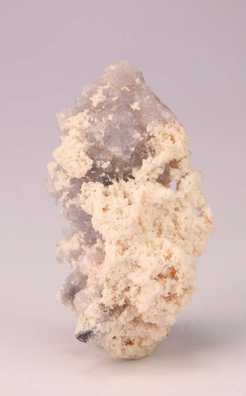 Mangancalcite on Amethyst Quartz drusy, N'Chwaning II, Northern Cape, South Africa