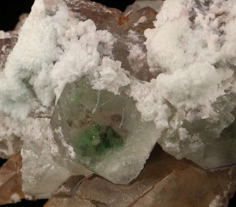 Opal-AN, Fluorite on Quartz, Erongo Mnt Region, Namibia