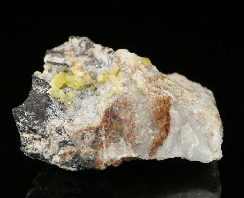 Ettringite on Matrix, "N'Chwaning II Mine, Kalahari Manganese Field, Northern Cape, South Africa "