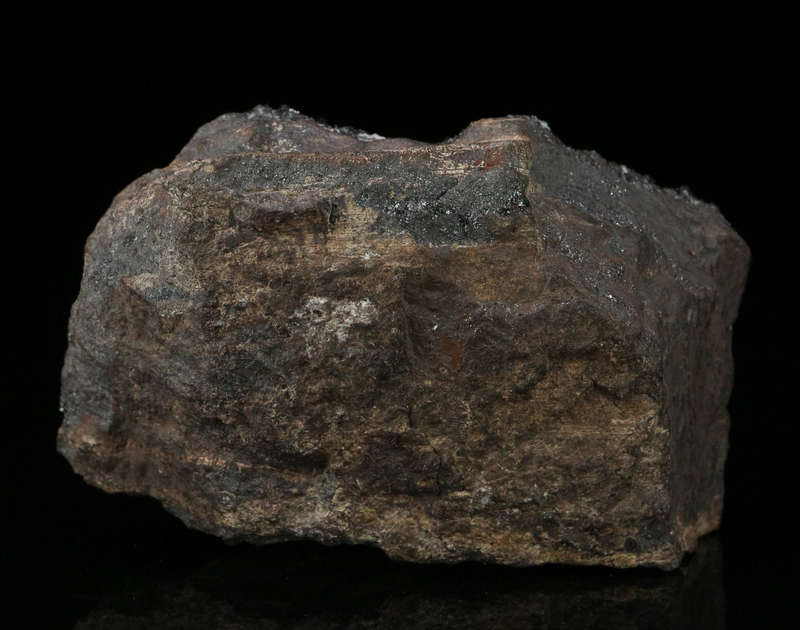 Hausmannite on  Matrix, "N'Chwaning II Mine, Kalahari Manganese Field, Northern Cape, South Africa "