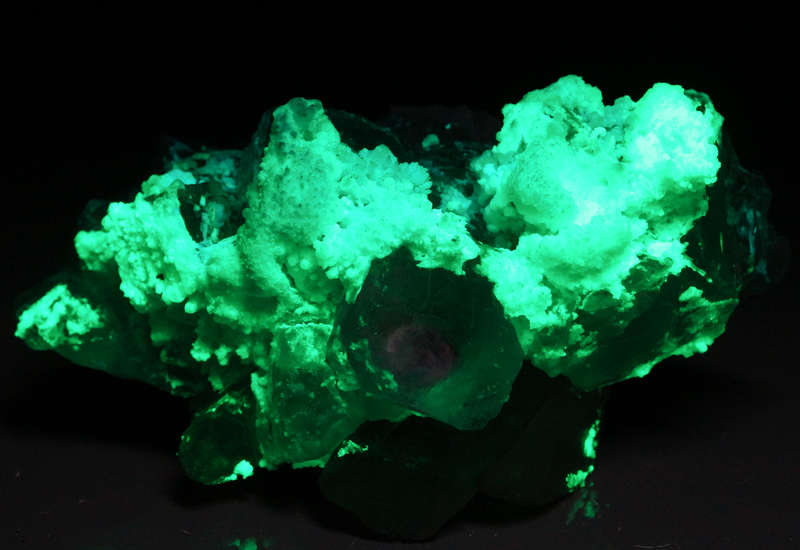 Opal-AN, Fluorite on Quartz, Erongo Mnt Region, Namibia