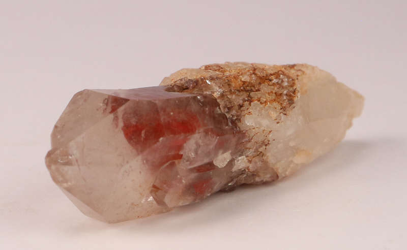 Hematite incl Quartz Point, Orange River Area, Northern Cape, South Africa