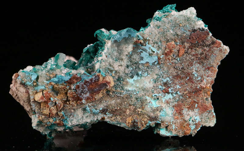 Malachite on Baryte, Shangulowé Mine, Kambove, Haut-Katanga, DR Congo