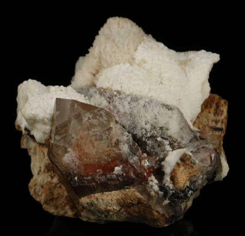 Opal-AN on Quartz, Erongo Mnt Region, Namibia