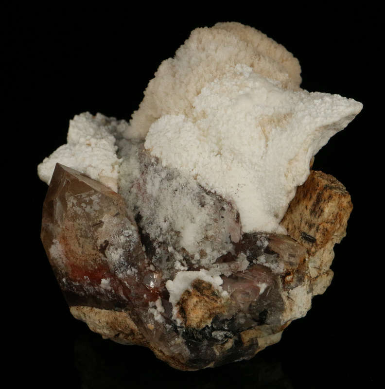 Opal-AN on Quartz, Erongo Mnt Region, Namibia
