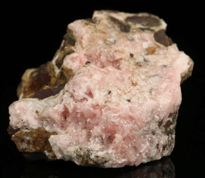 Rhodochrosite on Matrix,"N'Chwaning II Mine, Kalahari Manganese Field, Northern Cape, South Africa.