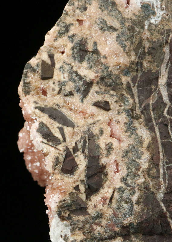 Rhodochrosite on Matrix,"N'Chwaning II Mine, Kalahari Manganese Field, Northern Cape, South Africa.