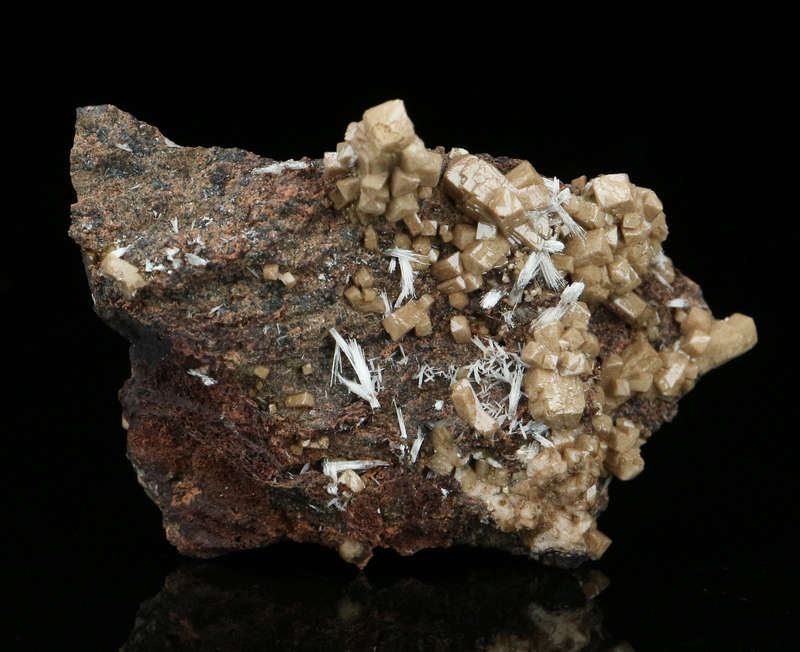 Olmiite & Bultfonteinite on Matrix,"N'Chwaning II Mine, Kalahari Manganese Field, Northern Cape, Sou