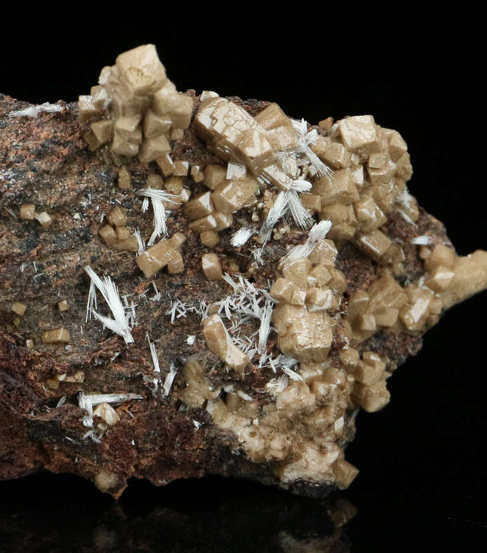 Olmiite & Bultfonteinite on Matrix,"N'Chwaning II Mine, Kalahari Manganese Field, Northern Cape, Sou