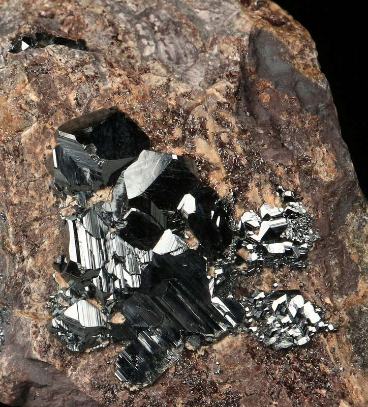 Hematite on Matrix, "N'Chwaning II Mine, Kalahari Manganese Field, Northern Cape, South Africa. "