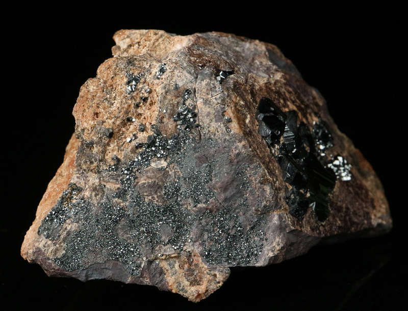 Hematite on Matrix, "N'Chwaning II Mine, Kalahari Manganese Field, Northern Cape, South Africa. "