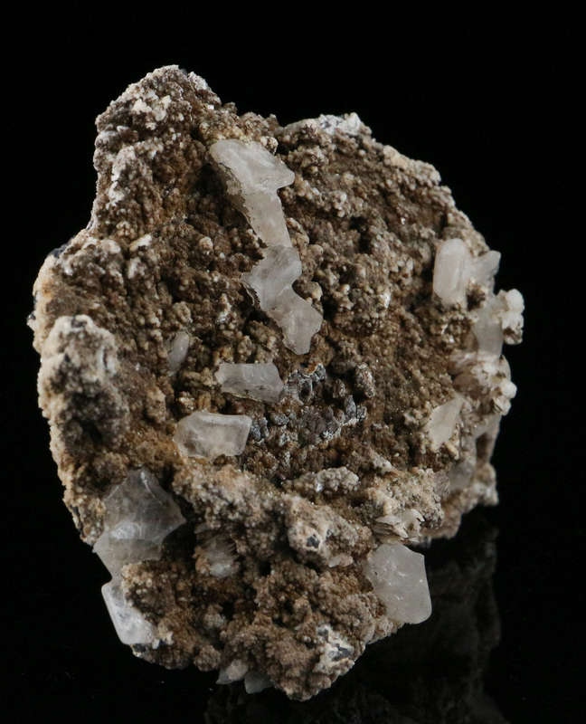 Hydroxyapophyllite on Matrix,"N'Chwaning II Mine, Kalahari Manganese Field, Northern Cape, South Afr
